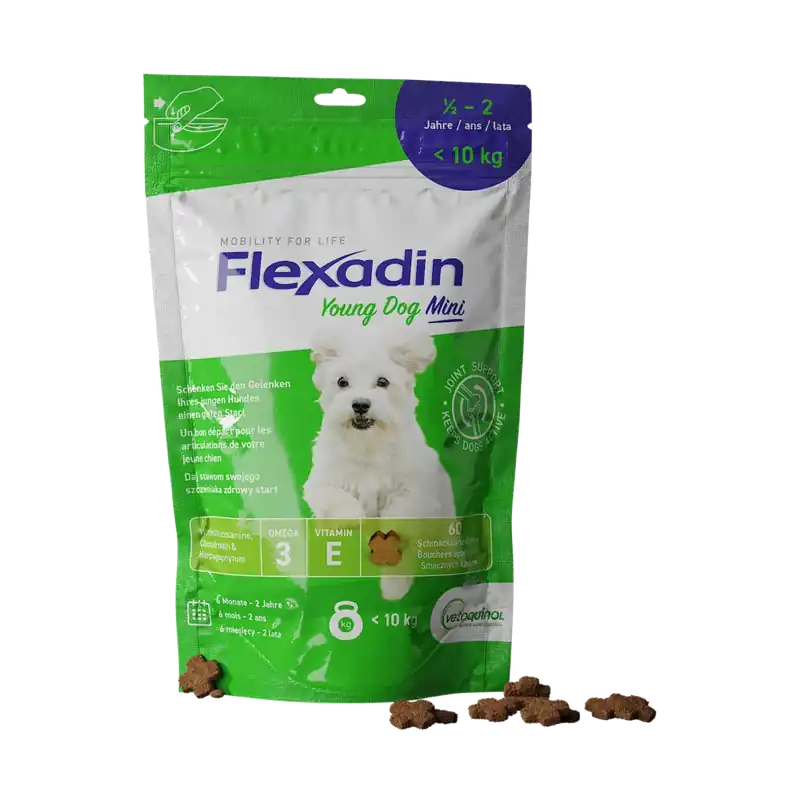 Hit sprzedaży Flexadin Young Dog Mini 60 KĘSKÓW