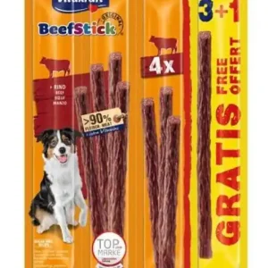 Hit cenowy VITAKRAFT Beef Stick Wołowina - przysmak dla psa - 3+1 szt. GRATIS!