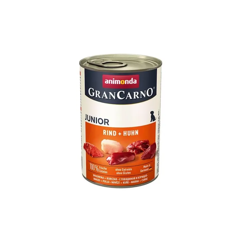 ANIMONDA GRANCARNO JUNIOR WOŁOWINA I KURCZAK 400G PIES Szybka dostawa