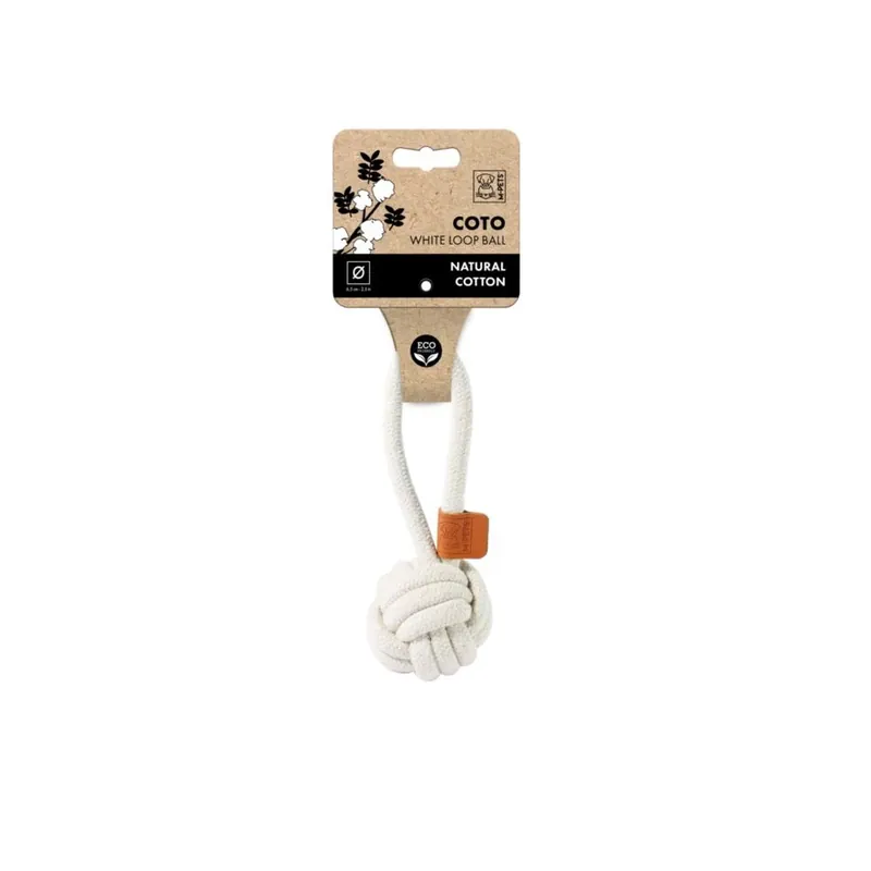 Ostatnia szansa Zabawka - COTO Loop Ball 6.5 cm - biała