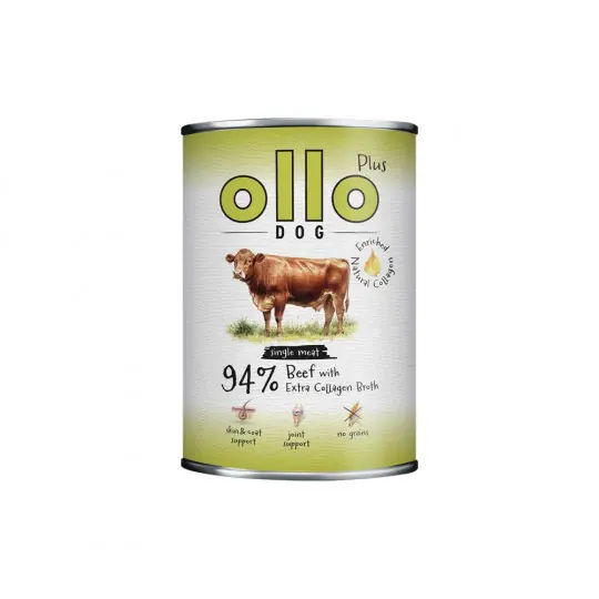 Hit cenowy OLLO Plus Kolagen Mono Wołowina - mokra karma dla psa - 400g