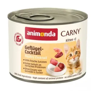 ANIMONDA Carny Kitten Koktajl drobiowy - mokra karma dla kota - 200g Rabat