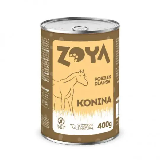 ZOYA Konina Mono - mokra karma dla psa - 400g Szybka dostawa