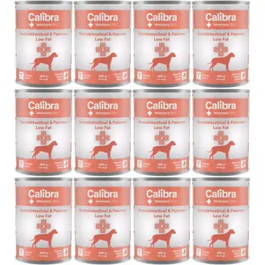 CALIBRA Veterinary Diets Gastrointestinal Low Fat - mokra karma dla psa - 12x400g Popularny