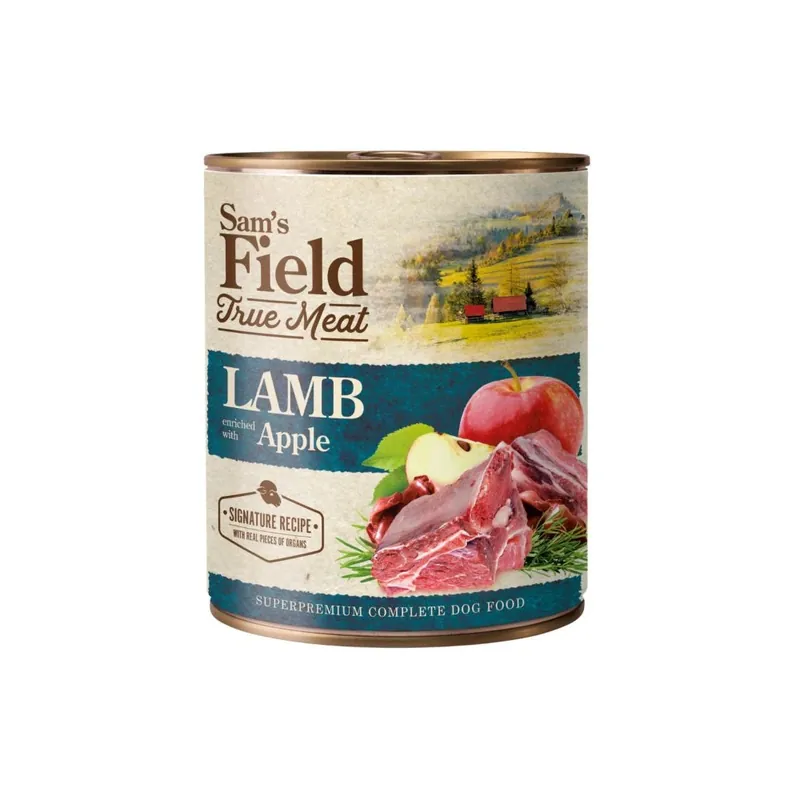 Okazja Sam‘s Field True Lamb Meat & Apple 800 g - mokra karma dla psa
