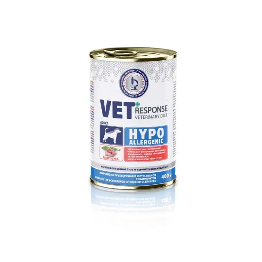 VET RESPONSE Hypoallergenic Mono Królik - mokra karma dla psa - 400g Nowy