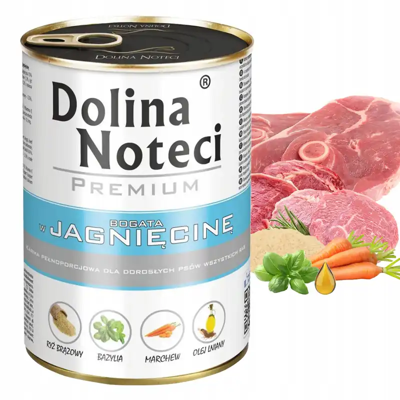 Bezpieczna płatność Dolina Noteci Premium mokra karma dla psa 400g Jagnięcina