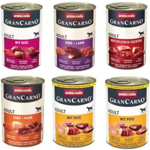 ANIMONDA Grancarno Adult MIX SMAKÓW- mokra karma dla psa - 6x400g Oferta