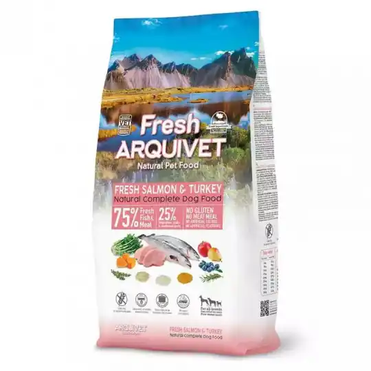 ARQUIVET Fresh Łosoś z indykiem - półwilgotna karma dla psa - 10 kg Szybka dostawa
