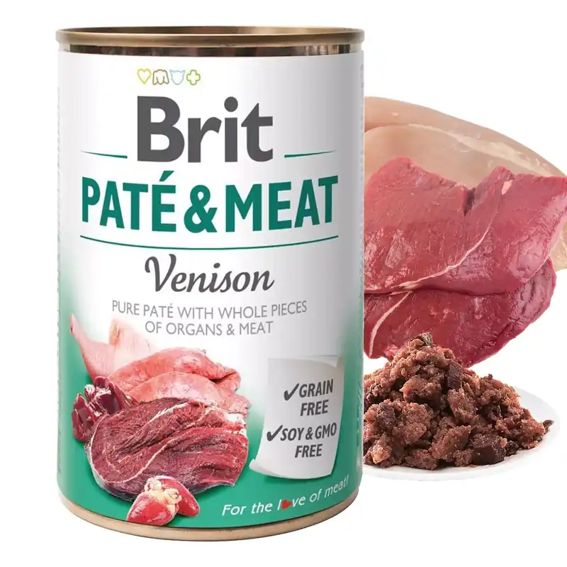 Do wyczerpania zapasów Brit Pate & Meat 400g Venison mokra karma dla psa