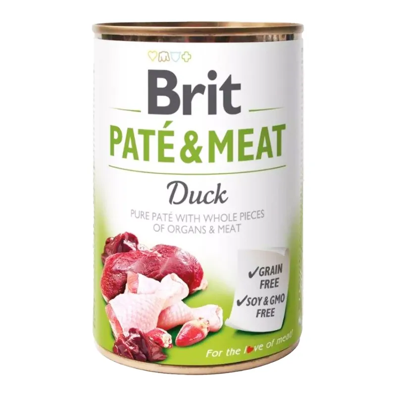 Bestseller Brit Pate & Meat 400g Duck mokra karma dla psa