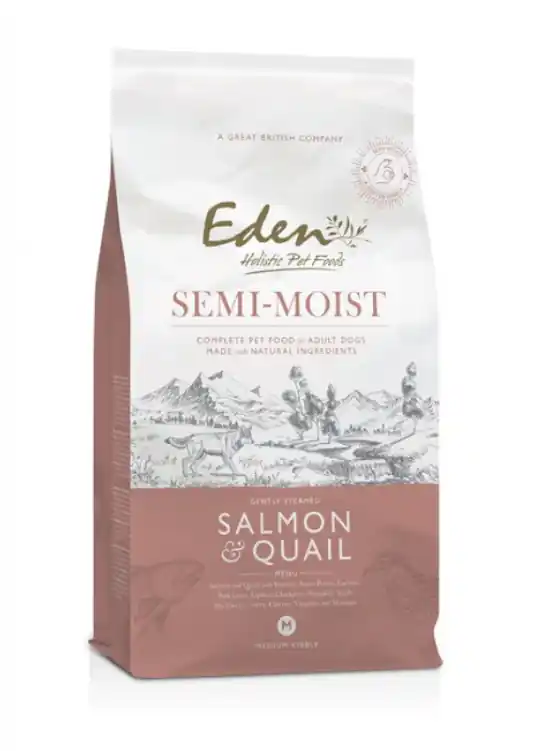 Ostatnia szansa EDEN Semi-Moist Łosoś i przepiórka - półwilgotna karma dla psa - 2kg