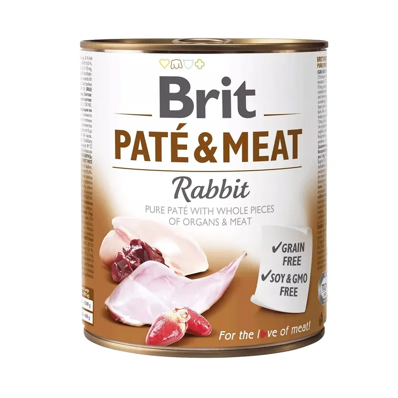 Brit Pate & Meat 800g Rabbit mokra karma dla psa Cena promocyjna