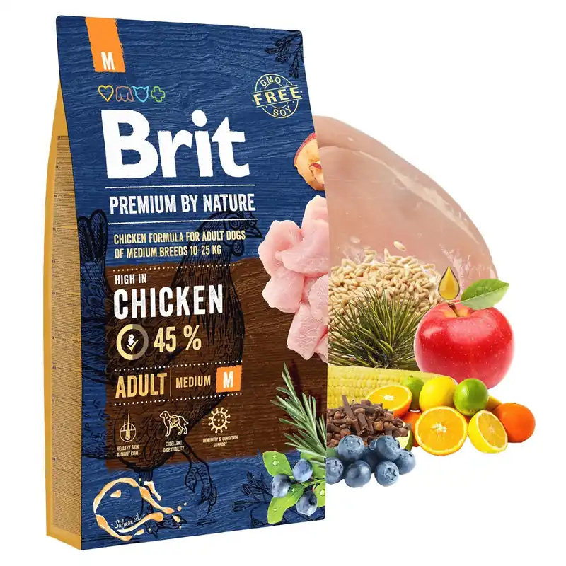 Brit by Nature 8 kg M Chicken sucha karma dla psów Zamów dziś