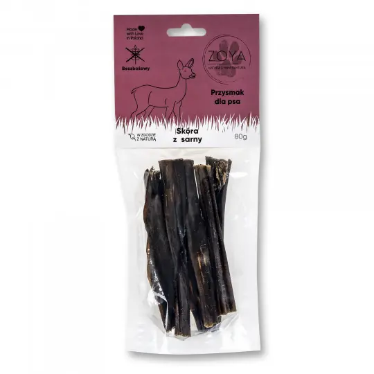 ZOYA Skóra z sarny Mono - przysmak dla psa - 80g Super okazja