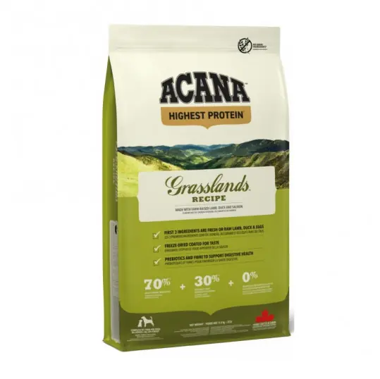 ACANA Highest Protein Grasslands Dog - sucha karma dla psa - 11,4 kg Promocja