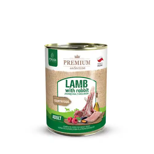Bezpieczna płatność Premium Selection - jagni臋cina z kr贸likiem 400g