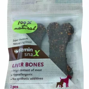 Bestseller FITMIN DOG Purity Snax Bones Liver 2 sztuki przysmak dla psa