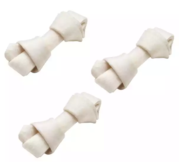 HAU&MIAU Kość wiązana 11 cm, 3 szt - naturalny gryzak dla psa Ograniczona ilość