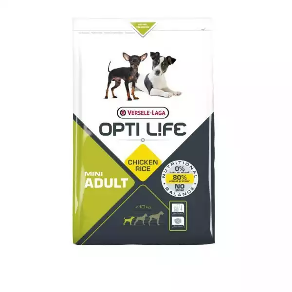 Hit sprzedaży VERSELE LAGA Opti Life Adult Mini - pełnowartościowa karma dla małych ras psów