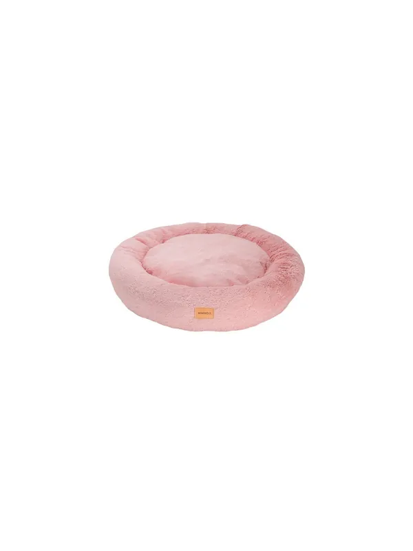 MIMIKO Pets Legowisko Shaggy okrągłe XXL 100cm różowe Premium