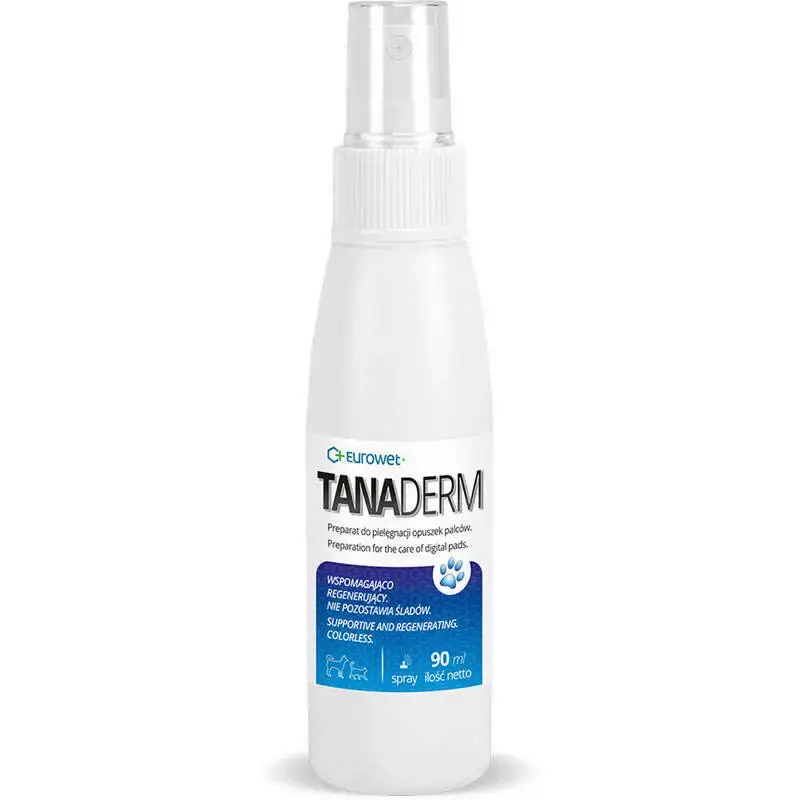 EUROWET TANADERM - Preparat do pielęgnacji opuszek palców dla psów i kotów, 90ml Nowy