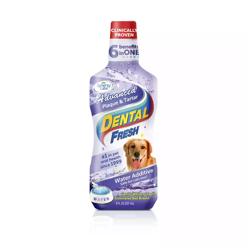 Wysoka jakość Dental Fresh Kamień i Osad (Advanced Plaque & Tartar) - płyn do higieny jamy ustnej i zębów dla zwierząt