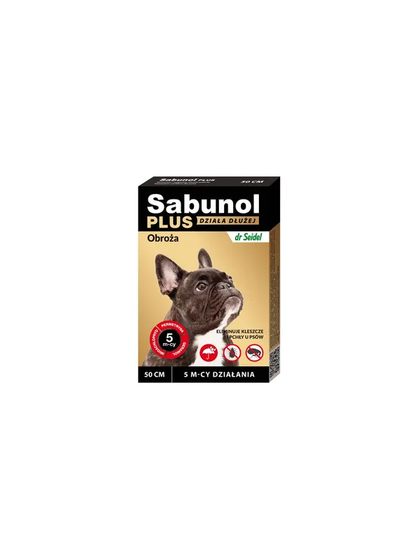 Sabunol Obroża Plus przeciw pchłom dla psa 50cm Zamów dziś