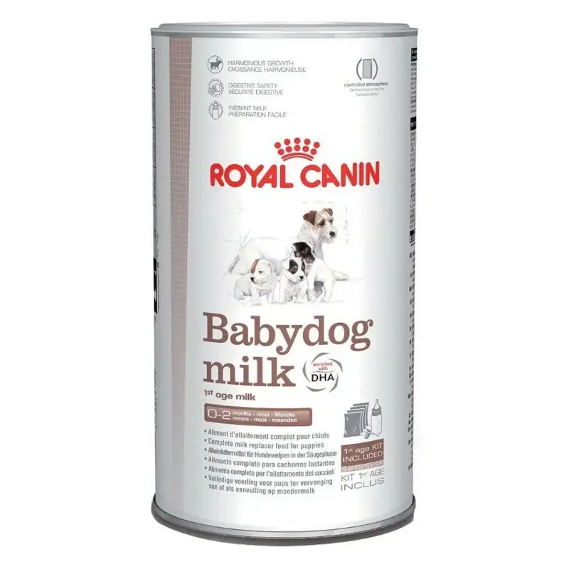 Wysoka jakość ROYAL CANIN Babydog Milk - mleko zastępcze dla szczeniąt + butelka do karmienia (4 saszetki x 100g) 400g