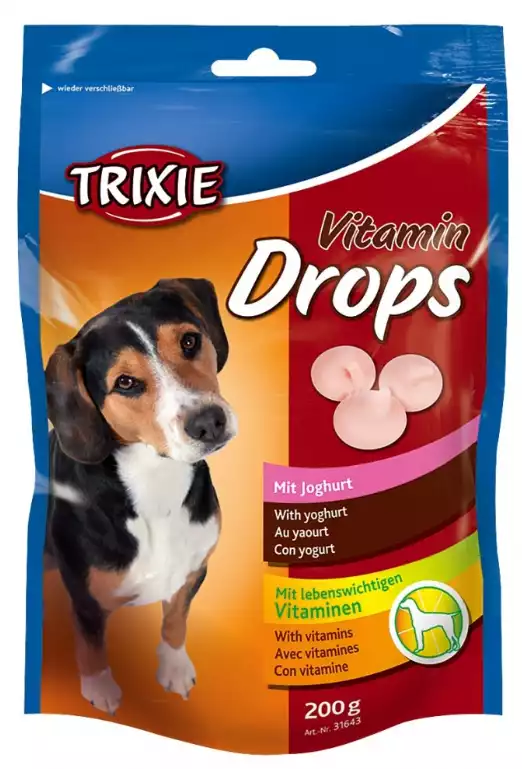 Trixie Vitamin Drops-dropsy jogurtowe z witaminami dla psów Wyprzedaż