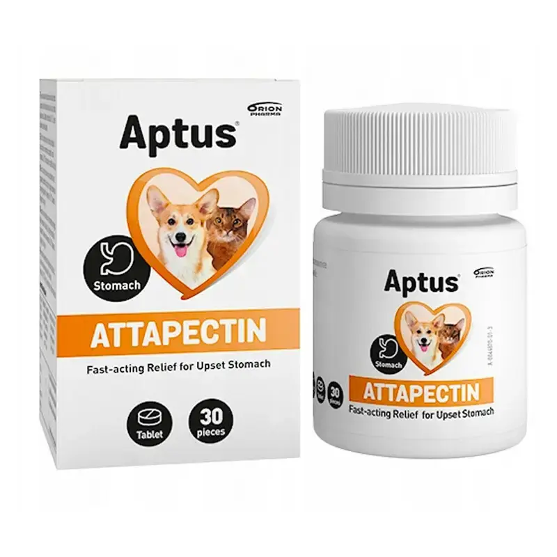 APTUS ATTAPECTIN - tabletki przeciwbiegunkowe dla psów i kotów. 30 tabletek Hit cenowy