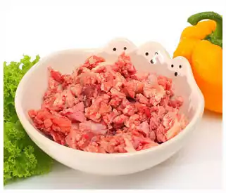 Zniżka BARF - cielęcina bez kości, mięso mrożone 1 kg, forma sypka