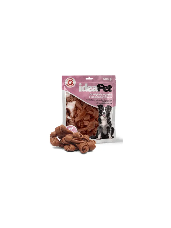 IdeaPet Miękkie węzełki z jagnieciną 12,5cm 500g Zamów dziś
