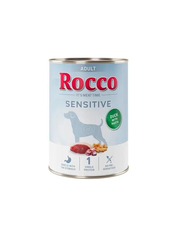 Mokra karma Rocco Sensitive 400g Kaczka z makaronem Ostatnia szansa