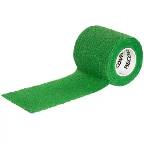 Banda偶 kohezyjny samoprzylepny elastyczny ZIELONY 5cm x 4,5m Recovital Łatwy zwrot