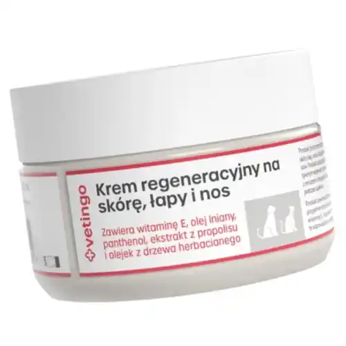 Promocja Vetingo Krem regeneracyjny na sk贸r臋 艂apy nos dla psa kota 75 ml