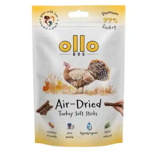 Dostępne od ręki Ollo Air Dried Turkey Soft Sticks przysmak Indyk 80g