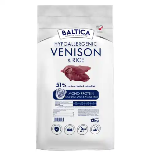 Baltica - Nutrac. Adult Venision&Rice L/XL 12kg Rabat