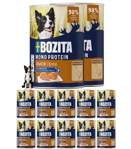 Bozita Mono Protein pasztet kaczka mokra karma dla psa 12x400 g Darmowy zwrot