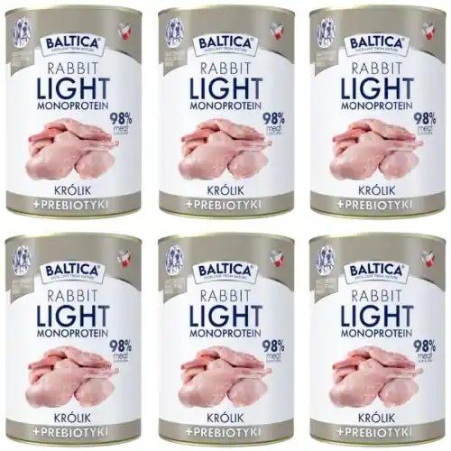 Darmowy zwrot Baltica Nutraceutic Monobia艂kowa karma prebiotyki KR脫LIK LIGHT niskokaloryczna 6 x 400g