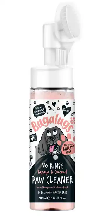 Szybka wysyłka Bugalugs No Rinse Papaya & Coconut Paw Cleaner - pianka do czyszczenia łap psa bez spłukiwania - owocowa - 200ml