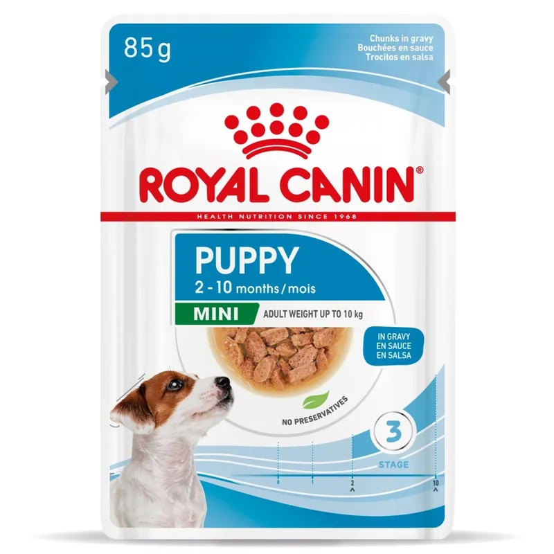 Najlepsza cena ROYAL CANIN SHN Mini Puppy 85g karma mokra w sosie dla szczeniąt do 10 miesiąca, ras małych