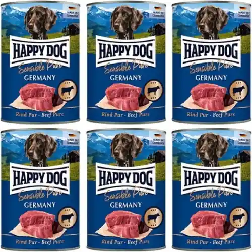 Zniżka Happy Dog Sensible Pure Wo艂owina 100% 6 x 400g