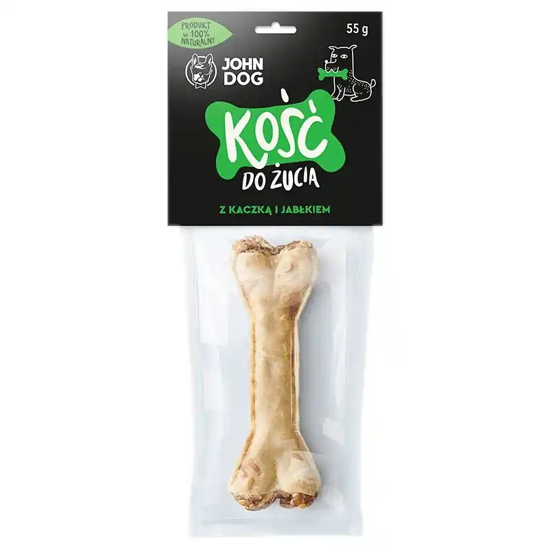 Przysmak Dla Psa John Dog Kość Do Żucia Z Dodatkiem Kaczki I Jabłka 12cm Zamów teraz