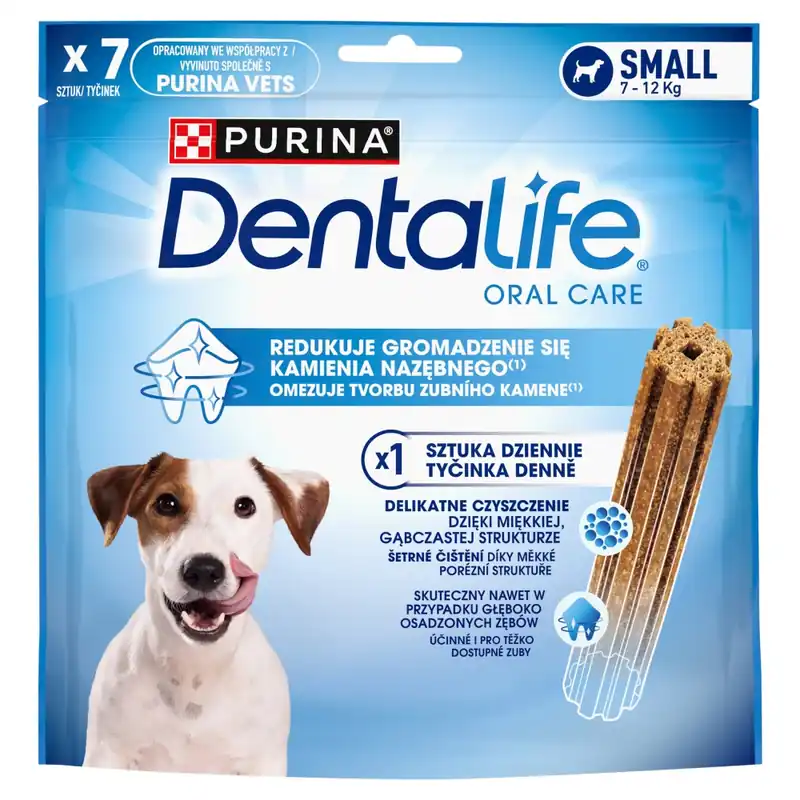 Premium Purina Dentalife Przysmak Dentystyczny 7szt Dla Dorosłych Psów Małych Ras