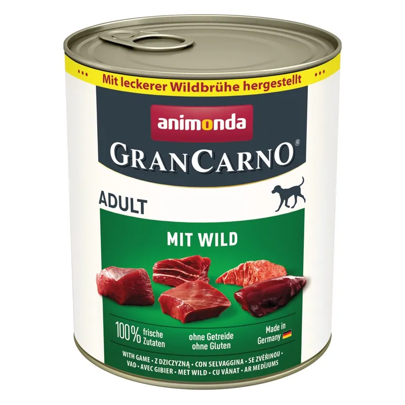 Animonda GranCarno Adult 800g Mokra Karma Dla Psa z Dziczyzną Hit cenowy