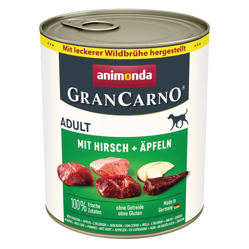 Animonda GranCarno Adult 800g Mokra Karma Dla Psa z Jeleniem i Jabłkiem Ekspresowa dostawa