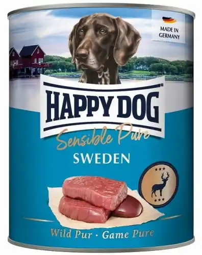 Hit sprzedaży Happy Dog Puszka dla psa - Sweden dziczyzna 800g