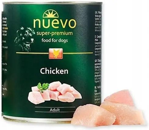 Nuevo Super Premium puszka Mokra karma dla psa Adult Kurczak 800g Zamów teraz
