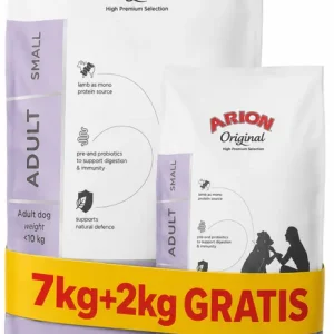Arion Original Sensitive Adult Small Lamb&Rice Karma z jagnięciną dla psa 7kg+2kg GRATIS Rabat